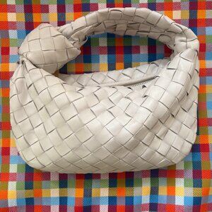 Soft White Woven Jodie Bag